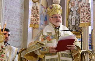 Abp. Elpidophoros at the 47th Biennial Clergy-Laity Congress in 2024. Photo: GOA/Dimitrios Panagos
