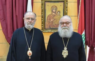 Metr. Saba and Patr. John X met in June 2025. Photo: mecc.org