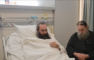 Met. Tychikos in the hospital. Photo: UOJ