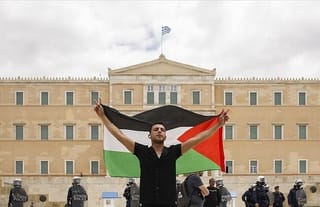 Pro-Palestine demonstration in Athens. Source: Anadolu Agency
