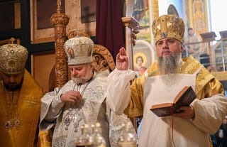 "Epiphany" Dumenko at the "consecration" of the UOC church. Photo: OCU