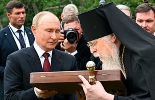 Icon of Peace: The Meeting of Abp. Alexei and Vladimir Putin