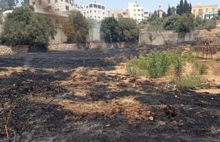 A fire broke out on the grounds of the Russian Mission’s metochion in Hebron. Photo: rusdm.ru