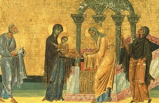 The Circumcision of the Lord. Miniature from the Menologion of Basil II. Constantinople. Late 10th century
