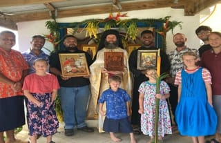 Celebrating the Feast of St. George - the parish's patronal feast - during Bright Week. Photo: Orthodox Christian Mission Center