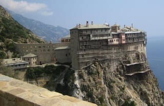 Simonopetra Monastery, Mount Athos. Source: Wikipedia