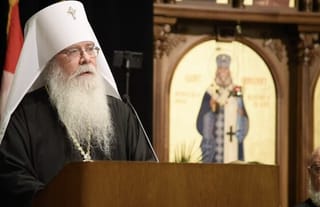 Screenshot from Metropolitan Tikhon's address. Credit: OCA
