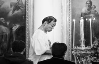 Cary-Hiroyuki Tagawa on the day of his baptism into Holy Orthodoxy. Photo: Pravmir