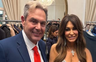 Panos Kammenos and Kimberly Guilfoyle. Photo: Protothema