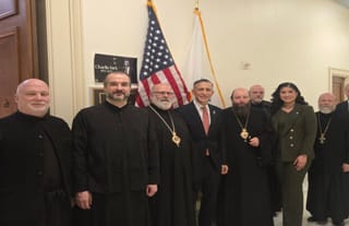 A meeting was held with Rep. Darrell Issa on Wednesday. Photo: Catherine Whiteford/X