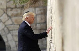 Pres. Trump at the Wailing Wall. Source: NBC News