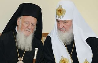 Ecumenical Patriarch Bartholomew and Moscow Patriarch Kirill. Photo: Espreso