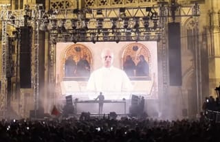 Pope Leo's speech at a rave concert in Slovakia. Photo: nerdsmedia