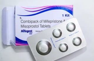 A packet of Mifepristone. Photo: Getty Images