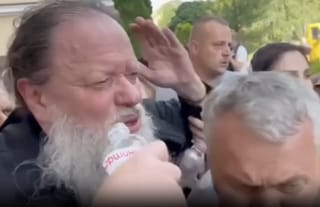 Metropolitan Meletiy after the attack. Photo: UOJ's Ukrainian branch (SPZh)