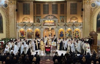 The funeral of Bishop Timothy of Hexamilion. Photo: Orthodox Observer