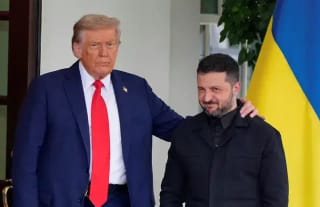 U.S. President Donald Trump and Ukraine President Volodomyr Zelenskyy. Photo: AP