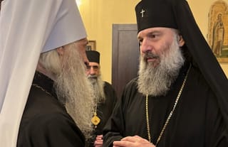 Metr. Sergiy of Ternopil and Kremenets and Metr. Shio, Locum Tenens of the Patriarchal Throne of Georgia. Photo: Ukrainian Orthodox Church