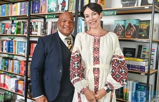Pastor Mark Burns and Sonia Koshkina. Photo: LB.ua