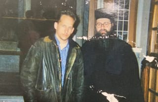 Fr. Peter Heers during his first trip to Mount Athos in 1998. Source: Orthodox Ethos
