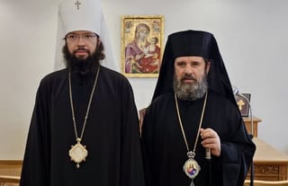 Archbishop John of Albania and Metropolitan Anthony, Head of the ROC DECR. Photo: Press Service of the Albanian Church.