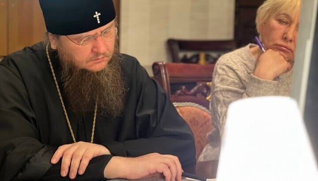 Met. Theodosiy during the court session. Photo: Cherkasy Eparchy