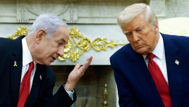 Israeli Prime Minister Benjamin Netanyahu and U.S. President Donald Trump. Photo: Kevin Dietsch/Getty Images