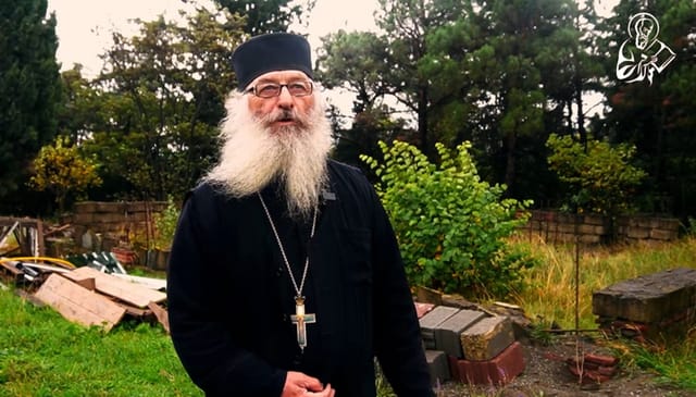 Deacon David Jishkariani at the consecration of the foundation of the temple. Photo: UOJ-Georgia