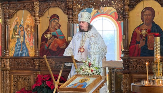 Bp. Vasily celebrated the Old Calendar Feast of the Nativity in Colorado Springs on Jan. 7, 2025. Photo: Holy Theophany Orthodox Church