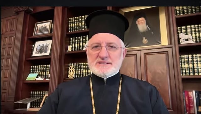 Abp. Elpidophoros. Photo: YouTube screenshot from Viche interview