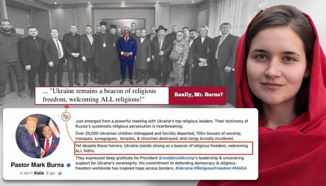Young Ukrainian Woman Takes Pastor Mark Burns to School