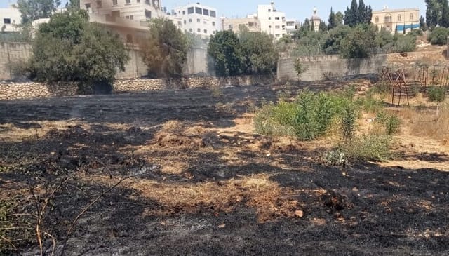 A fire broke out on the grounds of the Russian Mission’s metochion in Hebron. Photo: rusdm.ru
