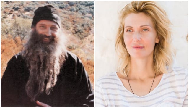Fr. Seraphim Rose and Yelena Popovic. Photos: ACROD (left) and Basilica News Agency (right)