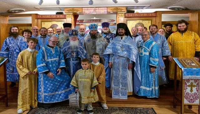 A hierarchical liturgy was celebrated on Nov. 9 following the parish feast on Nov. 6. Photo courtesy of Luke Albanese