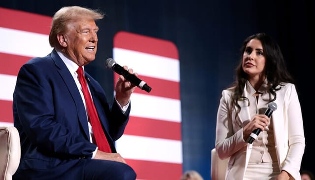 Rep. Anna Paulina Luna with President Donald Trump. Photo: Newsweek