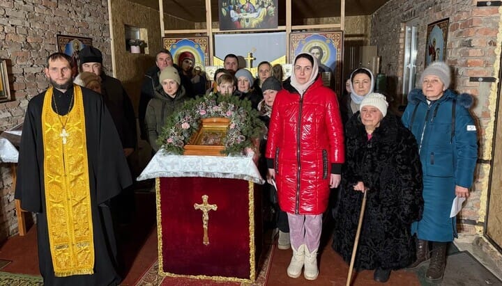The UOC community in Pryiutivka. Photo: kozakTv1/Telegram