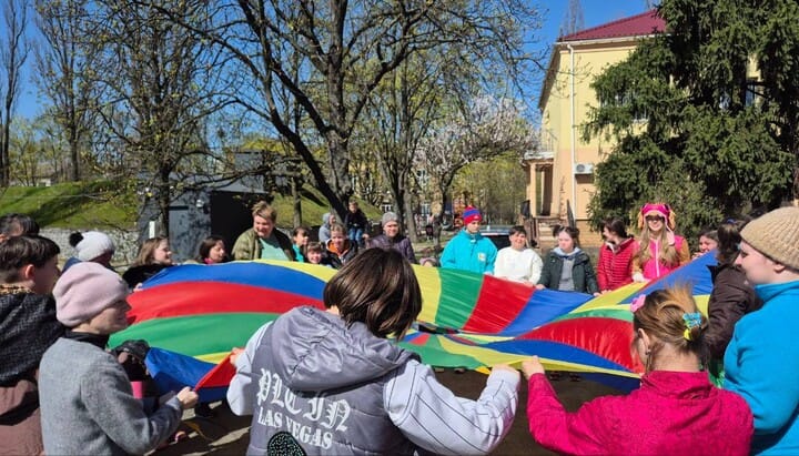 Children at the Darnitsky boarding school in Kyiv. Photo: The Church Helps / Telegram