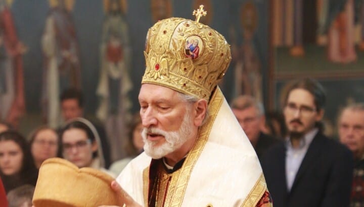 Bsp. Irinej celebrates the patronal feast of St. Nicholas the Wonderworker. Photo: Diocese of Eastern America of the SOC/Facebook