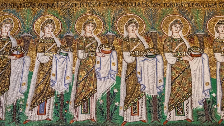 From 'Procession of Female Saints'. Source: Angelus News