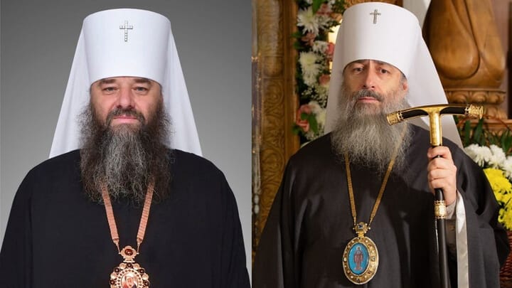 Metr. Longin (left) and Metr. Arseniy. Photos: Manastirea banceni/Telegram and orthochristian.com