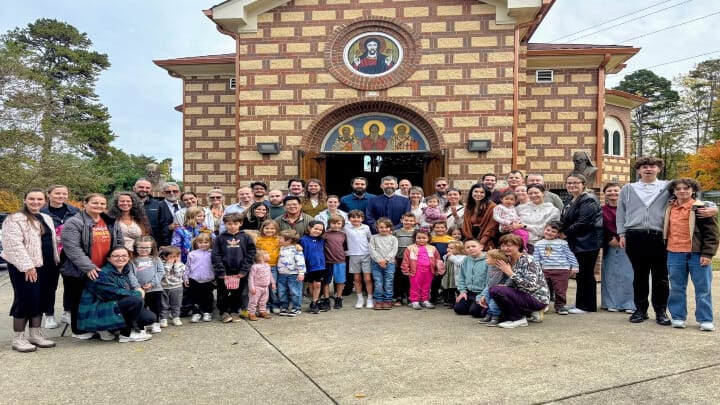 Members of St. Simeon Serbian Orthodox Church at their "Fall Family Day." Photo: easterndiocese.org