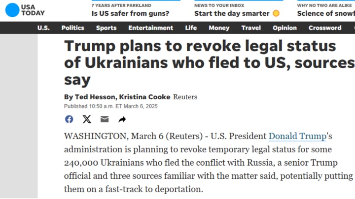 White House Has No Intention of Deporting Ukrainian Refugees