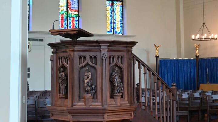 Pulpit for preaching. Photo: Getty Images