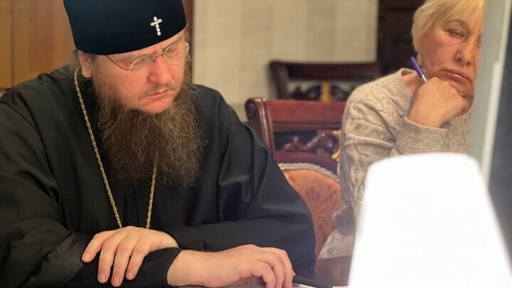 Met. Theodosiy during the court session. Photo: Cherkasy Eparchy