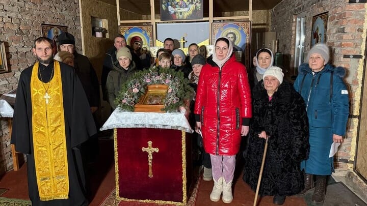 The UOC community in Pryiutivka. Photo: kozakTv1/Telegram