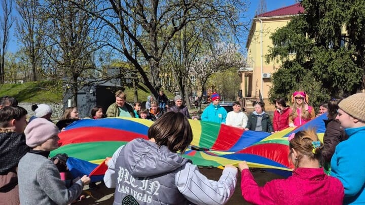 Children at the Darnitsky boarding school in Kyiv. Photo: The Church Helps / Telegram