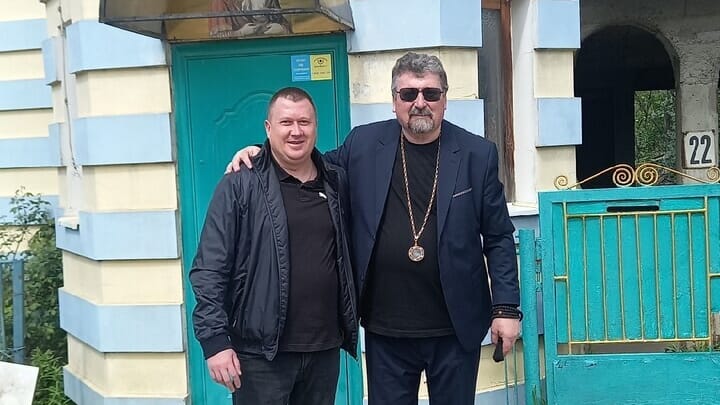 Kyrylo Mykhailiuk (right) with a companion. Photo: Mykhailiuk’s Facebook