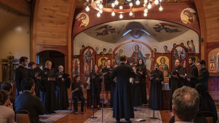 St. Vladimir's Seminary choir performing at a past event. Photo: svots.edu