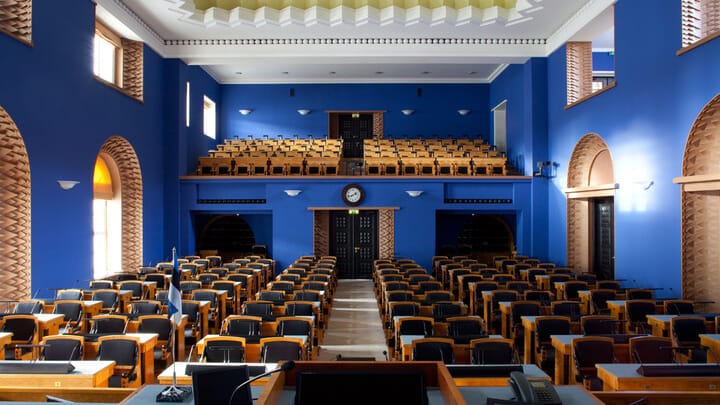 The Estonian Parlaimental Chamber. CREDIT: www.riigikogu.ee