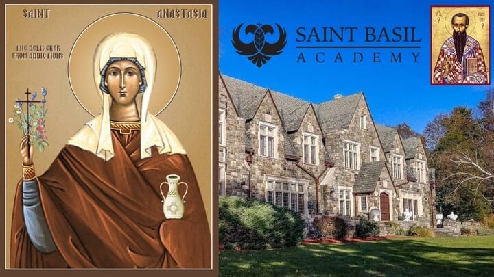 Photos: saintanastasiafellowship.org and Saint Basil Academy / Facebook